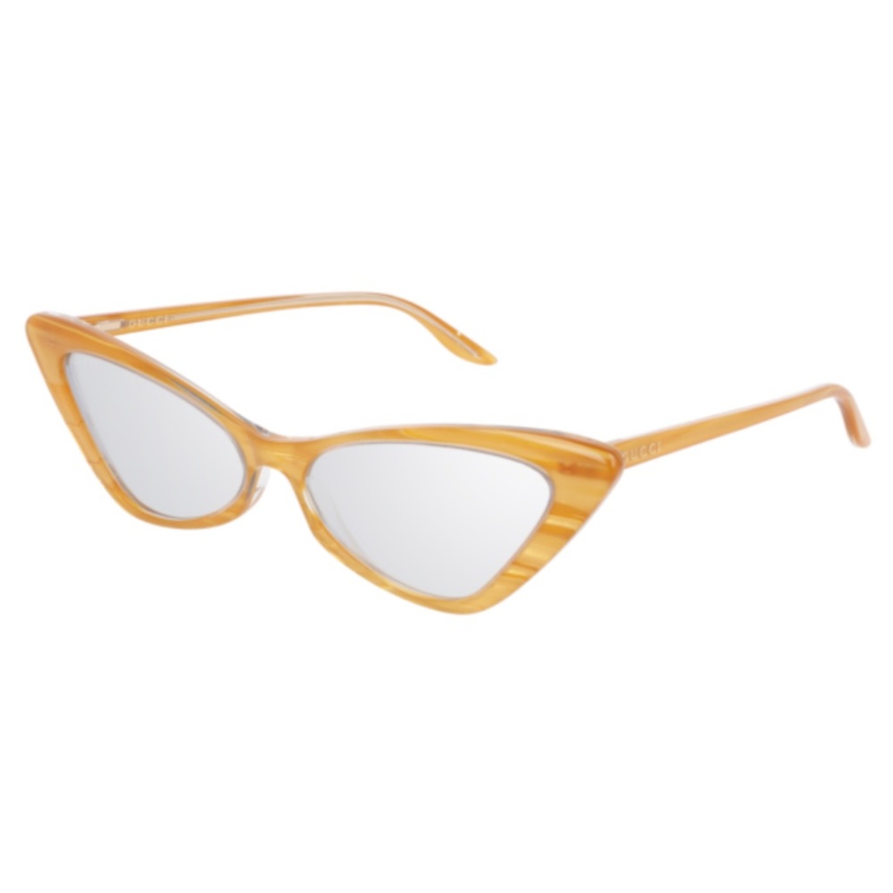 😎 New! Gucci Yellow Cat Eye Sunglasses - Picture 3 of 13